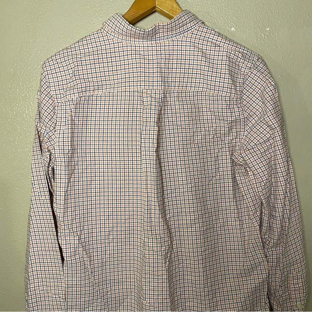 Polo by Ralph Lauren Men's Blue Orange Stripped Shirt Size 18-20 XL preppy